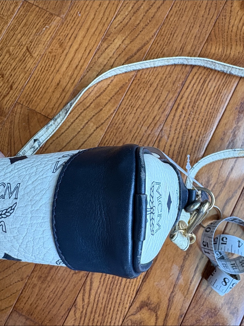 🔥RARE Vintage MCM Michael Cromer Era Golf Collection White Visetos Crossbody Bag - Picture 15 of 16